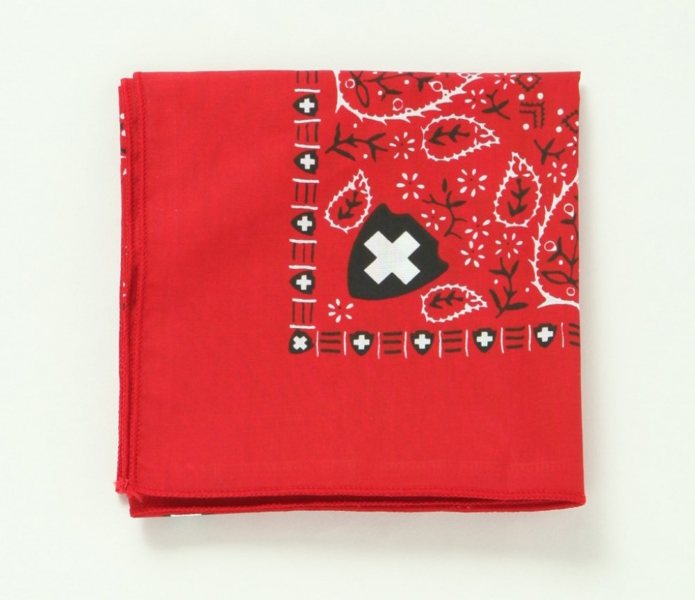 高級圖紋驅蟲防蚊帕巾 (艷陽紅)