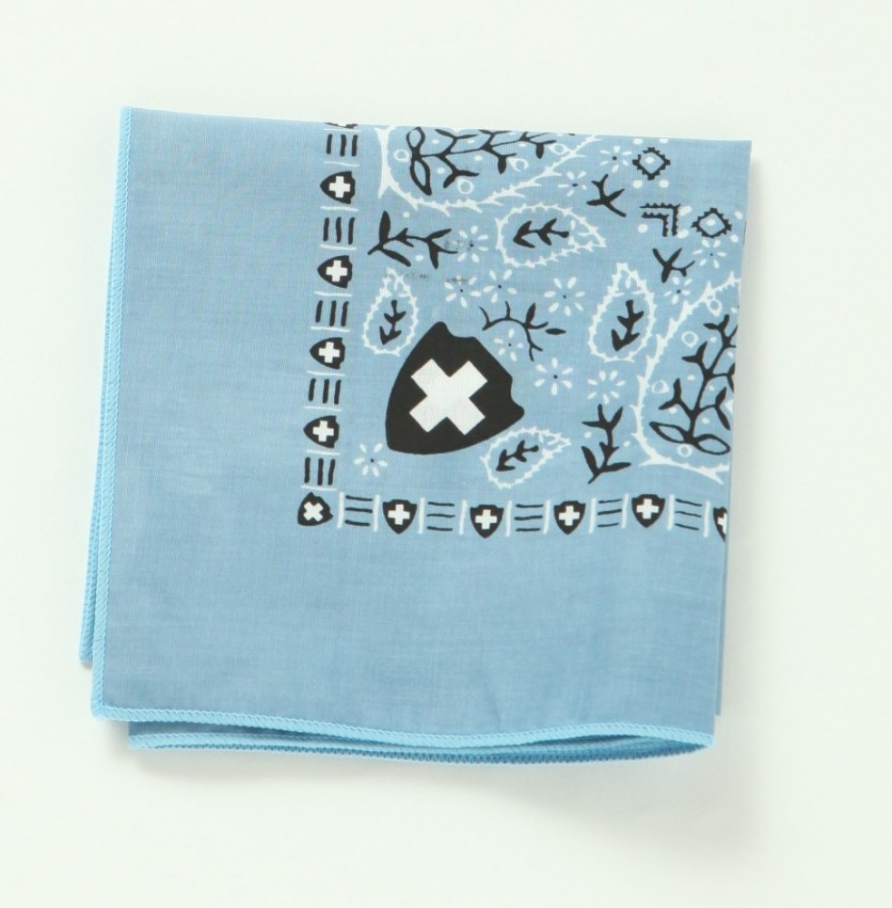高級圖紋驅蟲防蚊帕巾 (晴空藍)
