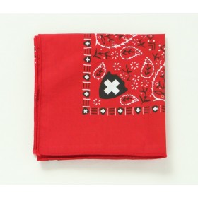 高級圖紋驅蟲防蚊帕巾 (艷陽紅)